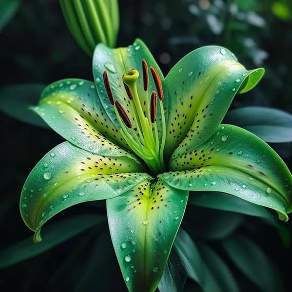 Lily Bulbs.Strong Plants That Grow Well Mix Golden Jade Carving Feels Beautiful.NVNJHJN.-2 Bulbs-B