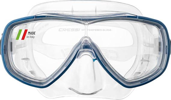 Cressi Onda, Snorkel Set Adults, Diving Mask, 3 Pc, Quick Adjust Buckles