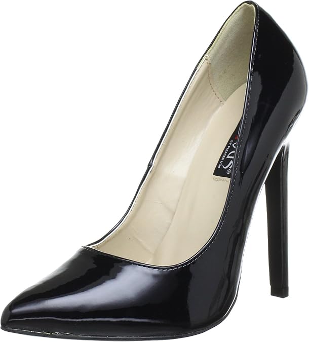 Pleaser Devious Sexy Satin Court Shoes