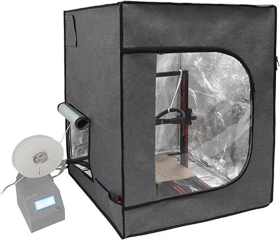 Large 3D Printer Enclosure 29.5W*29.5L*35.4H Inches Laser Engraver Shield Cover Resin 3D Printer Fireproof Tent Filament Dryer Dust Cover Compatible with Bambulab X1 P1P P1PS, Ender 3 Ender 5 plus