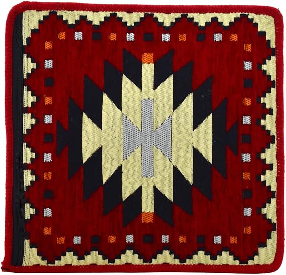Dekoratif Otantik Çift Taraflı Fermuarlı Kilim Şark Köşesi Minder Kılıfı (40cmx41cm) Mod12