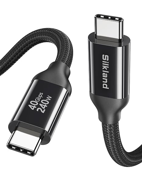Silkland USB 4 Cable for Thunderbolt 4 2M, 40Gbps Data Sync