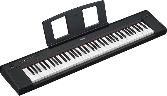 Yamaha NP-35 Piaggero Digital Keyboard with 76 Graded Soft-Touch Sensitive Keys and 15 Instrumental Voices, Lightweight and Portable