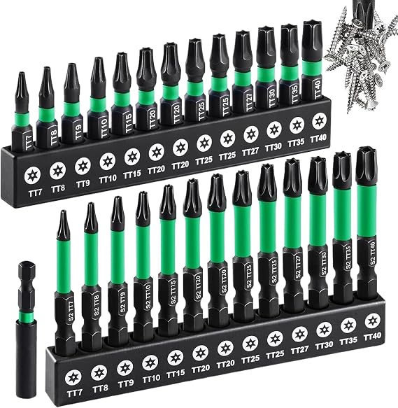Torx Points Game -Dynamometric Diceセット、ドリル用のDynamometric Keyキット|自動車、家庭、建設、産業、配管、目標の操作に耐性のあるプンタス