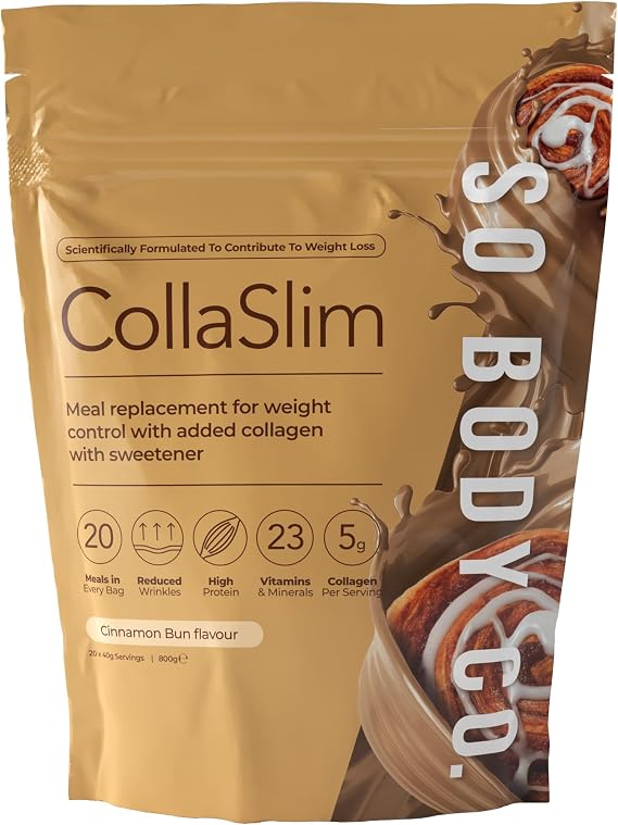 CollaSlim | Marine Collagen Meal Replacement | Cinnamon | 20 Servings