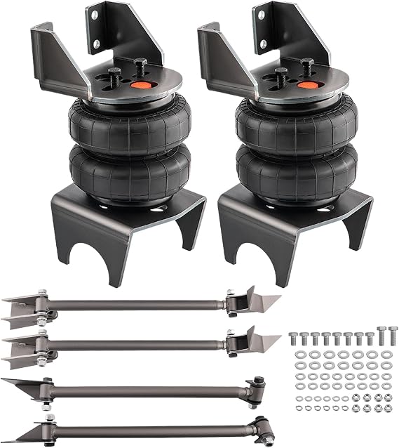 maXpeedingrods溶接式三角形4リンクサスペンションキットと5000ポンドエアサスペンションバッグキットユニバーサルトラックキャブシャーシホットロッドラットロッド用