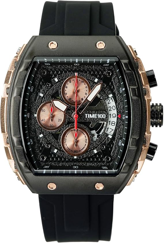 TIME100 Watches for Men Quartz Watch Square Face