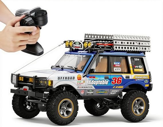 Rc Crawler 1/10 And Fms FcX10 For Serious Fun,blue white