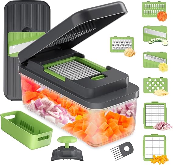 Ibergrif M524-7 Vegetable Slicer, Mandoline 7 in 1 Multifunction