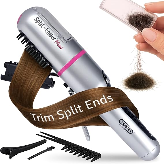 Split Ender Mini The Original Cordless Split End Hair Trimmer for Dry, Damaged and Brittle Split Ends - Pink