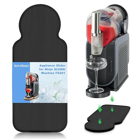 Ninja Slushie Machine FS301用スライダーマット、竹製スライドパッドスラッシュマシン、家庭用スラッシュメーカーアクセサリー、ブラック