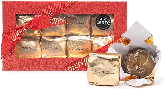 Walnut Tree – Marron Glacés Gift Box – Handpacked in the UK – Great Taste Award Winner – Suitable for Vegan, Vegetarian and Gluten Free Diets – Luxury Gift Selection, Birthday, Anniversary – 200g