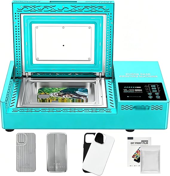 3D Heat Press Machine for Custom Phone Cases, Vacuum Sublimation Heat Transfer Machine with Fast Heating & Powerful Heat Dissipation for DIY & Commercial Case Making OnlyMachine