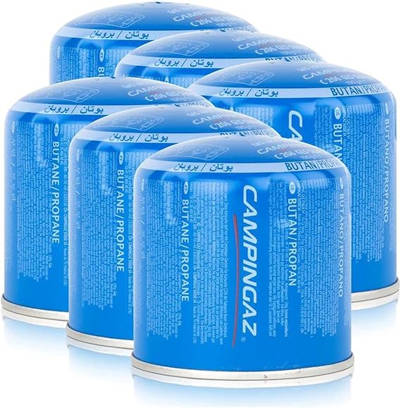 Campingaz C 206 GLS Super Pierceable Cartridge 190 Grams Butane/Propane Gas (Pack of 6)