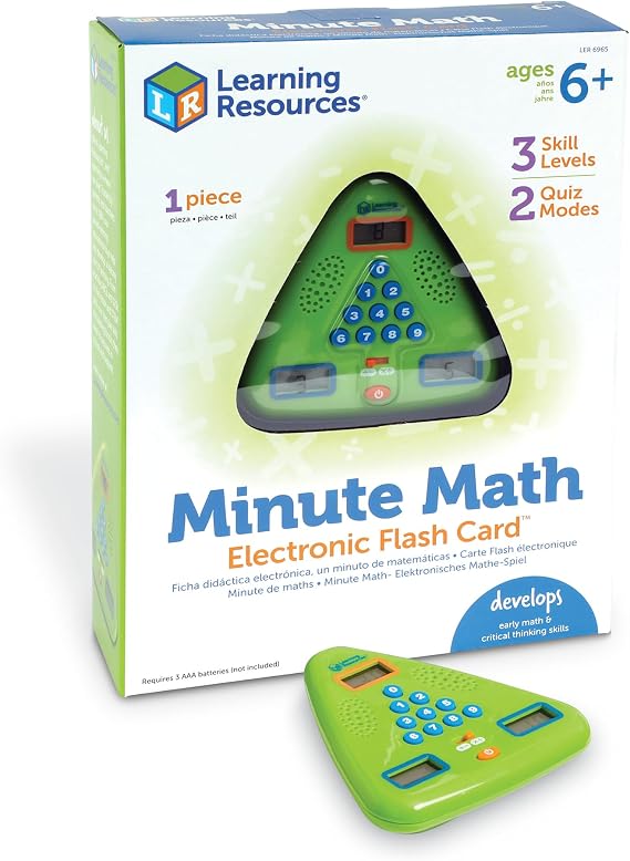 Learning Resources Minute Math Electronic Flash Card