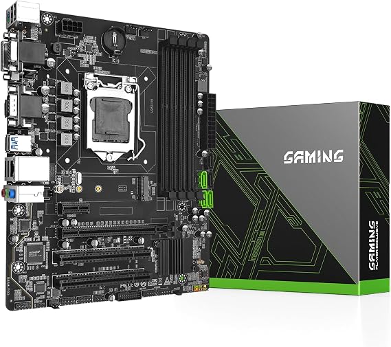 SHANGZHAOYUAN B85M PRO Motherboard Compatible with Intel LGA 1150 Core i7/i5/i3/Pentium/Celeron/E3 (4*DDR3 Max 32GB VGA/DVI/HDMI Compatible PCIe 3.0 x16 SATA 3.0 Gigabit LAN) M-ATX Gaming Motherboard
