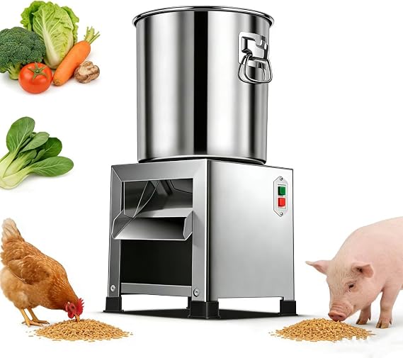 Electric Food Processor with Stainless Steel Blades for Home Cooking and Farm Use