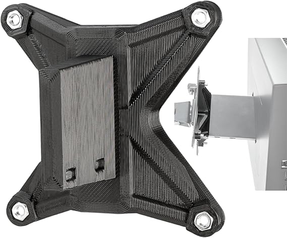 3IDEE VESA Adapter Compatible with HP Omen Monitor - Monitor Mount Adapter 75 x 75 mm - for Monitors without VESA Connection (Omen 27i)