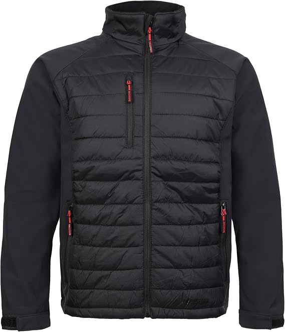TuffStuff - Snape Softshell Jacket - 220gsm ThermoFort Insulation, Adjustable Cuffs, Zipped Handwarmer & Chest Pockets - Mens Lightweight Jacket - Ideal for Work & Outdoors