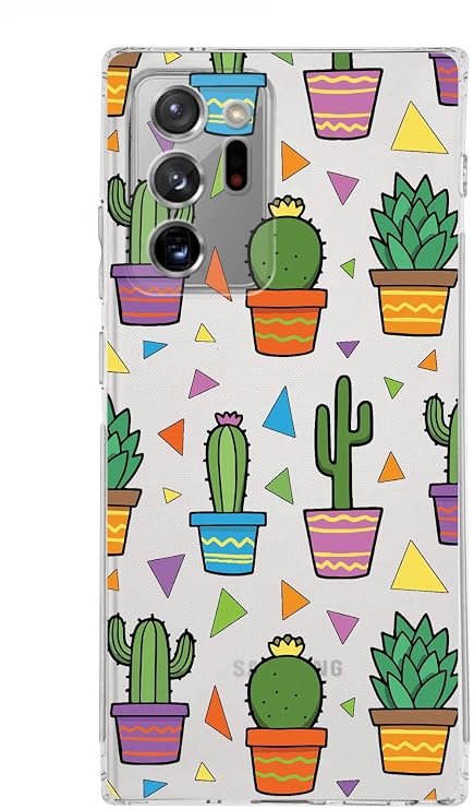 PrintiFy Samsung Galaxy Note 20 Ultra ile Uyumlu Water Color 4 Kamera Korumalı Şeffaf Kılıf