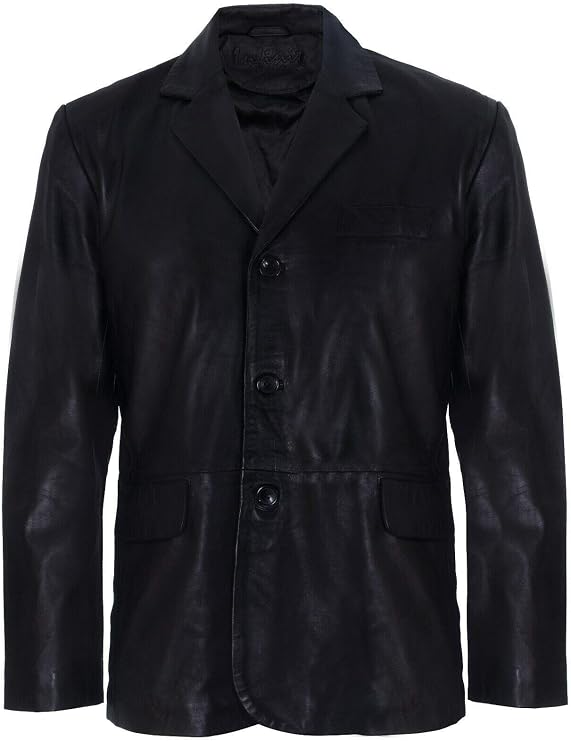 Men's Genuine Leather Blazer Soft Real Italian Tailore Vintage Jacket Coat