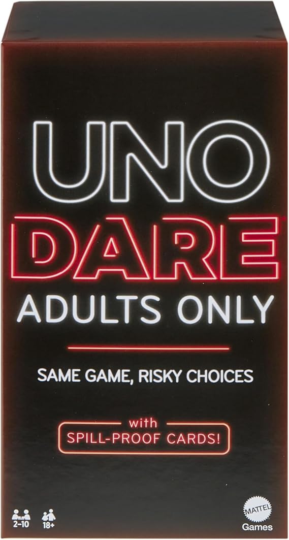 Mattel Games UNO Dare Adults Only Card Game, Ages 18+ Players 2-10