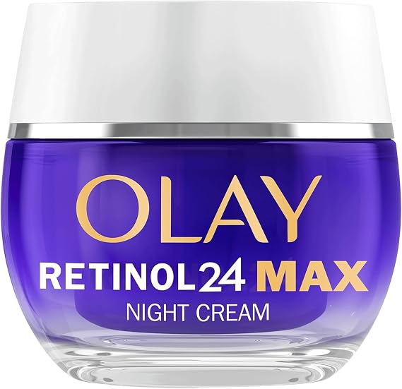 Olay Retinol 24 MAX* Moisturising Night Cream for the Face, Skin Care with Vitamin E, Antioxidant, +40% Glycerine, Well-Aging Night Skin Care: Smoothing, Renews and Moisturises