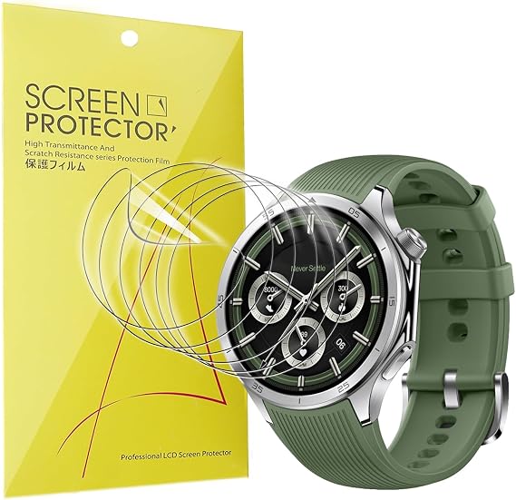 Blueshaweu Compatible for OnePlus Watch 3 Screen Protector, [6 Pack] Full Coverage TPU HD Transparent Soft Film Compatible for OnePlus Watch 3 Smartwatch 2025 (6 Pack)