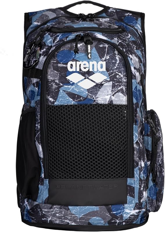 Arena All Set 45L Swimming Pool Backpack, Travel, Sports and Leisure, Water-Repellent Travel Bag with Moisture Management Technology, Laptop Pocket and Trolley Strap