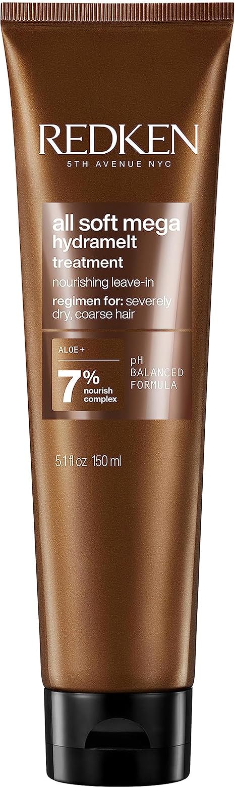 REDKEN| Leave-In Cream, Infused with Aloe Vera, For Severely Dry, Coarse Hair, Hydrates, Softens & Improves Manageability, All Soft Mega