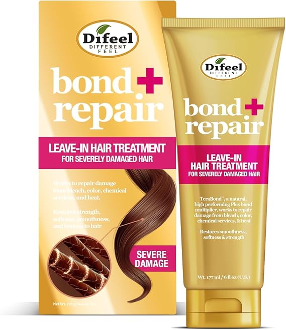 Difeal Bond Repair Leave-In Hair Treatment, 177ml, Strengthening Formula for Severely Damaged Hair