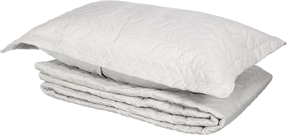Taç Glory Örgü Desenli%100 Polyester Yatak Örtüsü Seti, Taş, Tek Kişilik