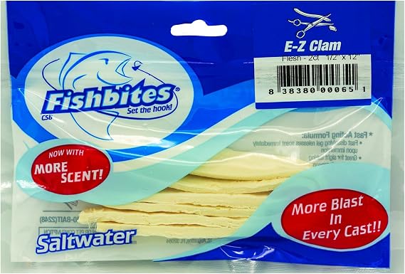 Fish Bites 0065 EZ Sea Shell Saltwater Bait, Pack of 2