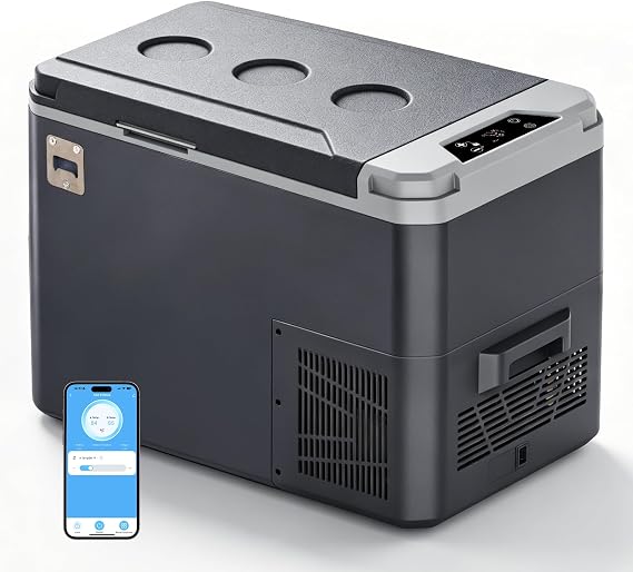 AS 12 Volt Refrigerator, 25L Portable Freezer Compressor Cooler,18°C~20°C