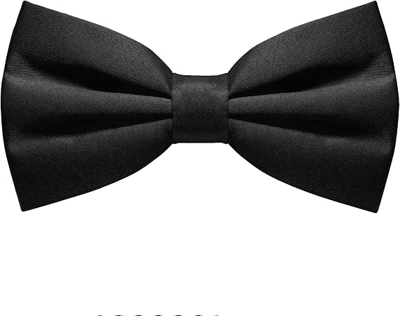 RBOCOTT Solid Color Pre-tied Bow Tie Adjustable Bowtie for Men