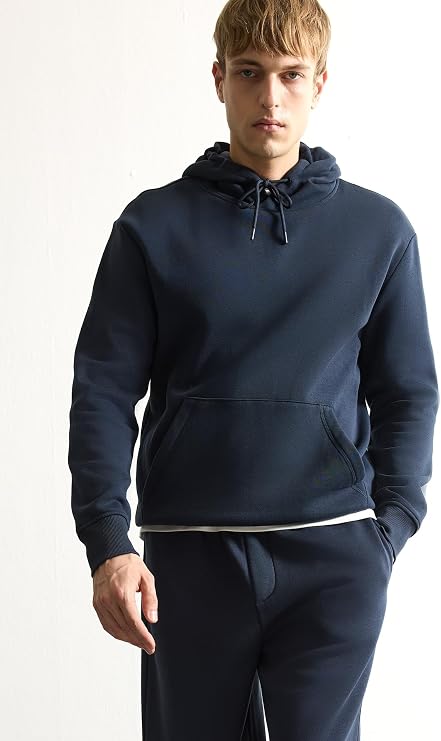 DeFacto Regular Fit Kapüşonlu İçi Yumuşak Tüylü Kanguru Cepli Basic Sweatshirt
