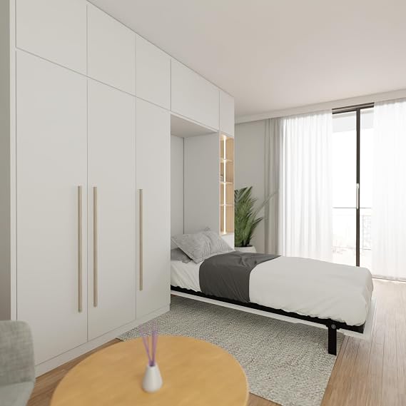 Morphy Space-Saving Pull-Down Wallbed Frame – Modular Folding Murphy Bed for DIY & Custom Built-In Furniture (90x190 cm, Vertical)