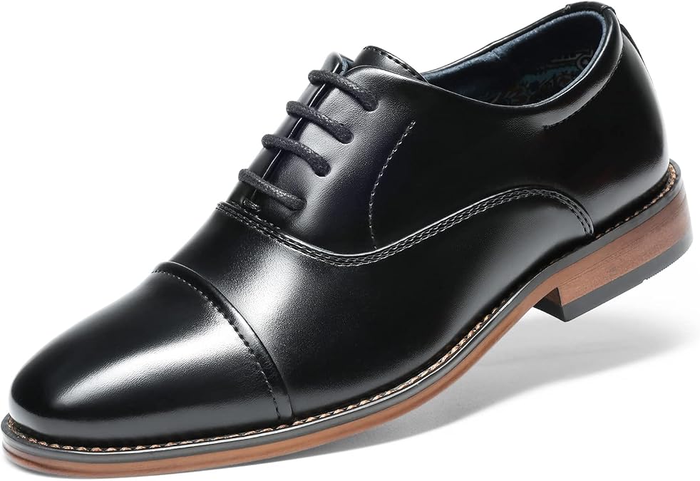 Bruno Marc Boys' Lace-up Shoes Suit Shoes