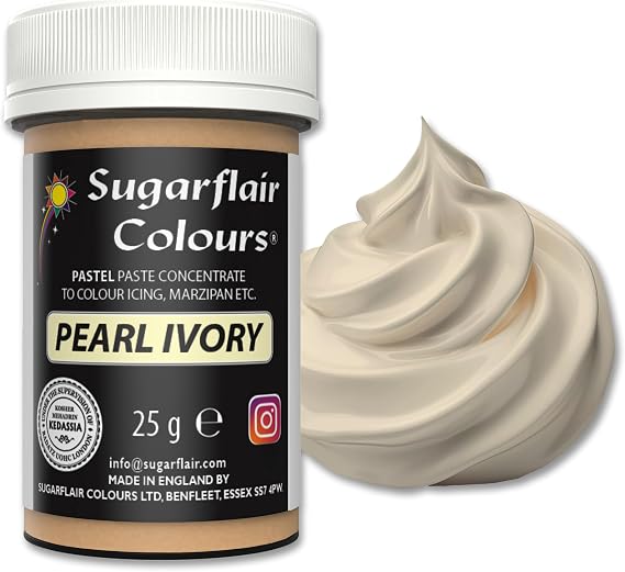 Sugarflair Pearl Ivory Food Colouring Paste 25g