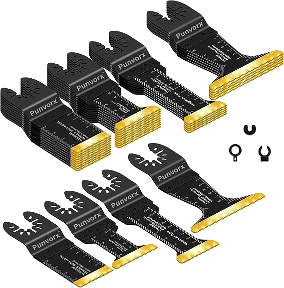 30 Pcs Titanium Multi Tool Blades, 70MM Extra Long & Wide