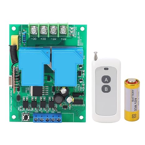 DC Motor Control Module with Remote Control Motor Forward Reverse Controller Two Control Modes Fast Response Speed for Motor Control