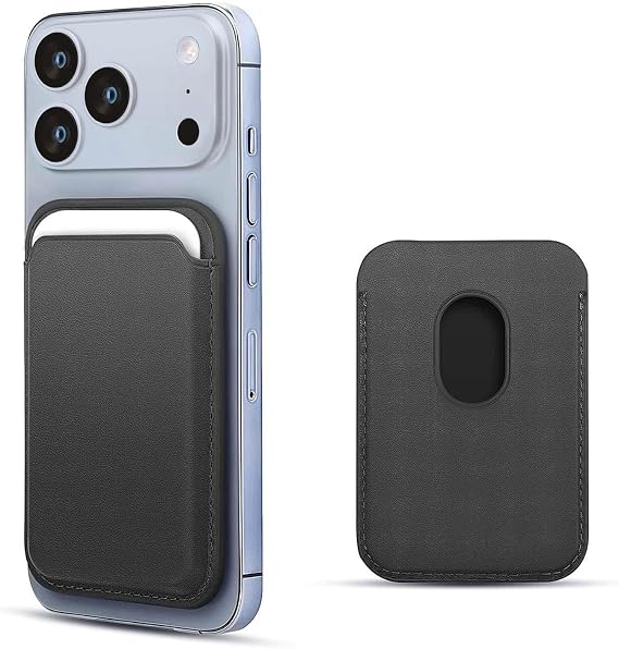 Microsonic Apple iPhone 17 Pro Leather Wallet MagSafe Siyah [iPhone 17 Pro ile Uyumlu Kılıf - Siyah]
