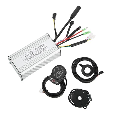 Brushless Motor Controller Kit E Bike Controller, 36V 48V 22A 500W with LED900S Throttle Lever Power Sensor