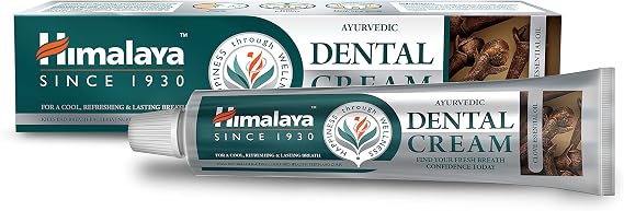 Himalaya Ayurvedic Dental Cream with Essential Clove Oil |Prevents Cavities, Tooth Decay Natural Anti-Odour Agent for Bad Breath| Formulated by Dental Experts - 100g