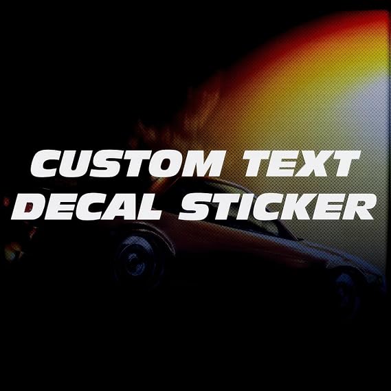 Personalised Custom Text Vinyl Decal Sticker JDM Drift Business Motorsport