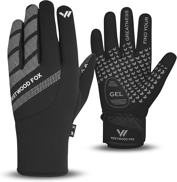 WESTWOOD FOX Waterproof & Windproof Winter Gloves for Men & Women–Thermal Insulated,Anti Slip,Touchscreen Warm Gloves for Skiing, Cycling, Motorcycle, Running & Outdoor Sports