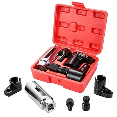 5 Piece Lambda Sensor Socket Set Oxygen Sensor Removal Tool Kit