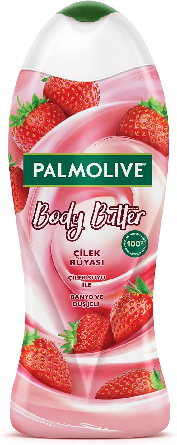 Palmolive Body Butter Çilek Rüyası Çilek Suyu ile Banyo ve Duş Jeli (500 ml)