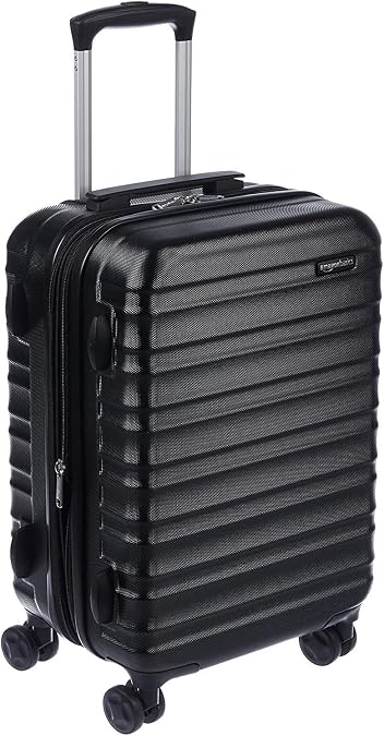 Amazon Basics Carry Case, Suitcase, Hard Type, With Double Casters