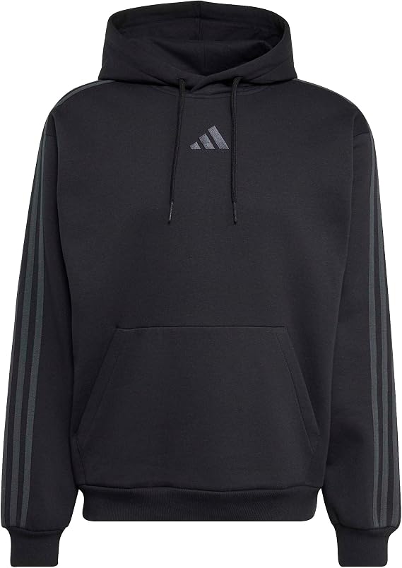 adidas Men's Essentials 3-stripes Fleece Hoodie Hooded Sweatshirt (pack of 1)